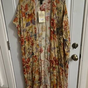 Patricia Nash Floral Kimono Cardigan